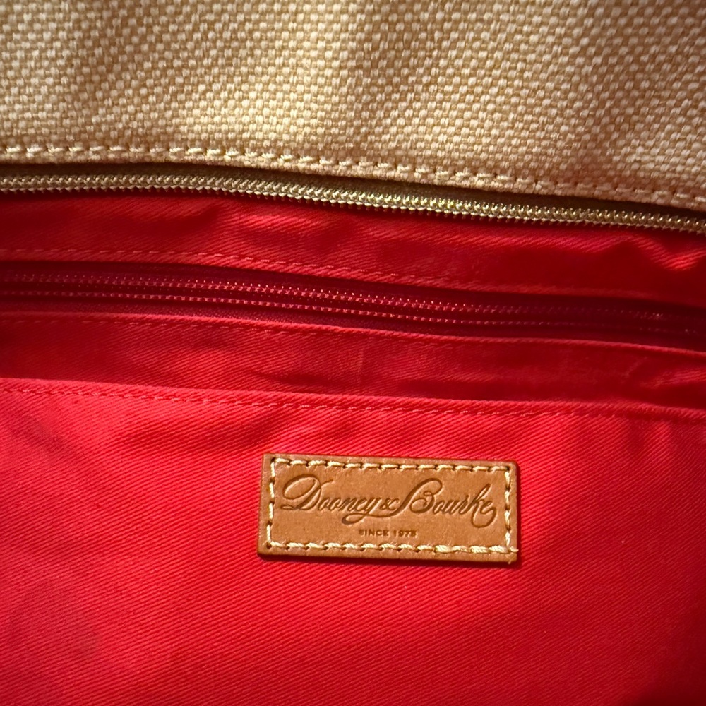 Dooney & Bourke Tan and Brown Tote Bag - Picture 3 of 5